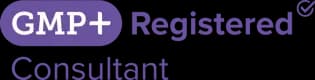 Sello GMP+ Registered Consultant — Duvalis Consulting, consultor registrado por GMP+ International